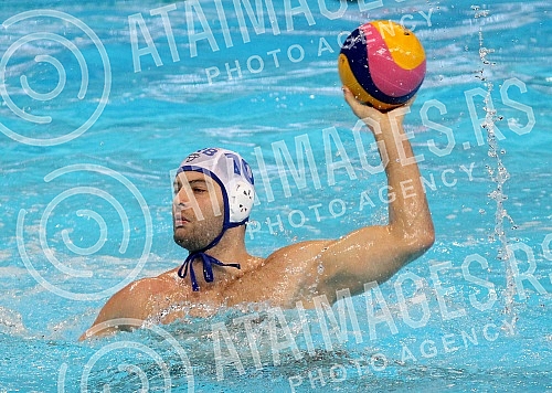 Evropsko prvenstvo u vaterpolu (European waterpolo championships - 32nd for men and 16th for women) Srbija - Slovacka (Serbia vs Slovakia - men).