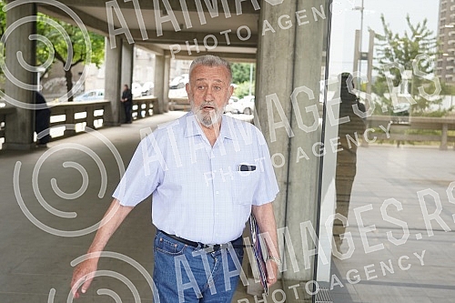 Lawyer Branislav Tapuskovic is coming to the Palace of Justice. Lawyer Branislav Tapuskovic is coming to the Palace of Justice.