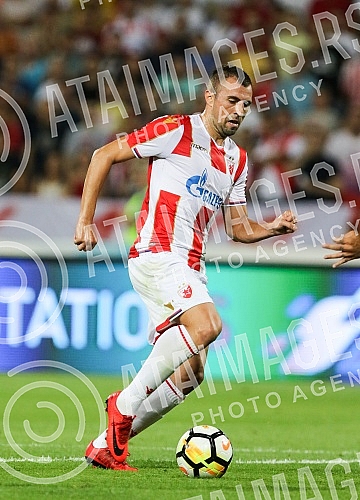 UEFA Champions League qualification match between FK Crvena Zvezda and FC Spartak Trnava held at Rajko Mitic stadium. Utakmica kvalifikacija Lige Sampiona izmedju FK Crvena Zvezda i FK Spartak Trnava odigrana na stadionu Rajko Mitic. 