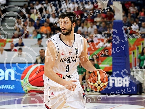 First day of FIBA Olympic Qualifying Tournament 2016 held in Kombank arena - Group A - Serbia vs Puerto Rico.Prvi dan Olimpijskog kvalifikacionog turnira za Olimpijske igre u Riu 2016 odrzan u Kombank areni - Group A - Srbija vs Puerto Rico.