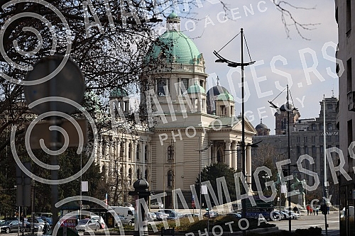 View of Belgrade during the first day of the weekend in which, according to the decision of the Government of Serbia from Friday at 21.00 to Monday at 06.00 in Serbia can only work grocery stores, some service activities (tailor, glass cutter, carpen