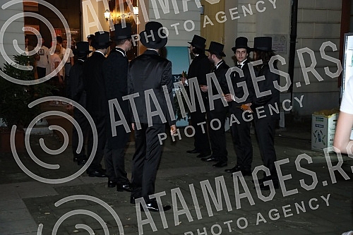 The premiere of the play The premiere of the play