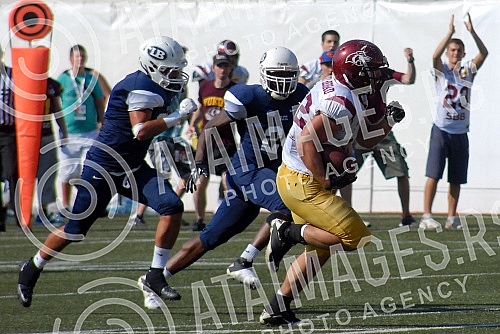 Final four Belgrade Europe Champions League odrzan na stadionu Vozdovac (TC Stadion) u Beograd. Prva polufinalna utakmica izmedju SBB Vukovi (Belgrade/Serbia) i London Blitz (Great Britain).