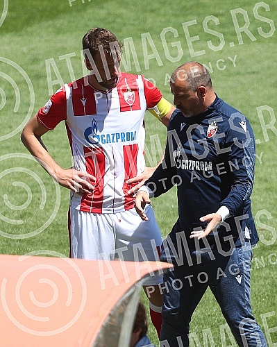 Training match between FC Red Star and FC Graficr played at the Rajko Mitic stadium.
Trening utakmica FK Crvena zvezda i FK Graficar odigrana na stadionu Rajko Mitic. Training match between FC Red Star and FC Graficr played at the Rajko Mitic stadium.
Trening utakmica FK Crvena zvezda i FK Graficar odigrana na stadionu Rajko Mitic.