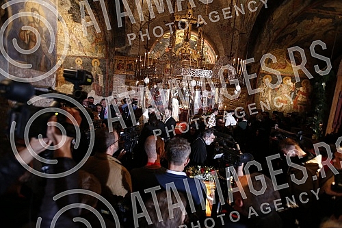 The Serbian Patriarch Porfirije was enthroned in the Peck Patriarchate Monastery, in Kosovo and Metohija, on the throne of the Archbishop of Pec and Serbian Patriarchs, and the act of ordination took place on the Feast of the Intercession of the Bles