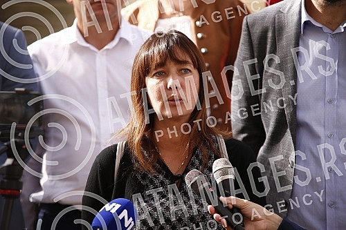 In the House of the National Assembly, a press conference of the Green Left Club - We are not drowning Belgrade was held on the problems of the local village of Podgradina near Kosjerica with the construction of a quarry.U Domu Narodne skupstine od