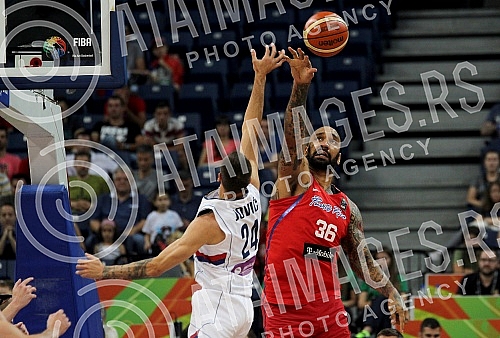 First day of FIBA Olympic Qualifying Tournament 2016 held in Kombank arena - Group A - Serbia vs Puerto Rico.Prvi dan Olimpijskog kvalifikacionog turnira za Olimpijske igre u Riu 2016 odrzan u Kombank areni - Group A - Srbija vs Puerto Rico.