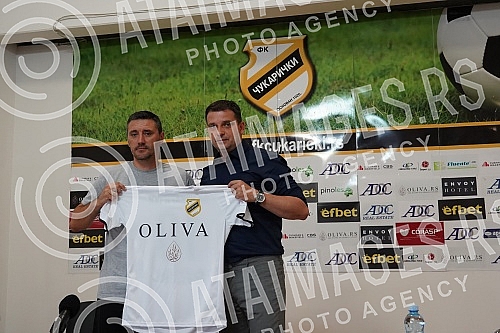 Promotion of the new head of the Cukaricki football club Dusan Kerkez and the first roll call of the team before the start of preparations for the upcoming 2022/23 season.Promocija novog sefa struke fudbalskog kluba Cukaricki Dusana Kerkeza i prva 