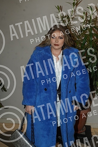 Singer Katarina Grujic and football player Marko Gobeljic became the parents of daughter Katja yesterday, and on that happy occasion, a celebration was held tonight at the Topciderac restaurant.