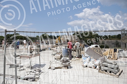 The reconstruction of King Milan Square in the center of Nis has been going on for three years, and was crowned with a humorous Guinness World Record for breaking the record in the category of the longest reconstruction of a square in the world. 