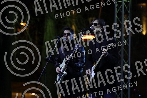 Performance of the music band Vampiri in the Student Park at the Winter Fest event, which was organized by the Youth Office of the City of Belgrade for the first time this winter.Nastup grupe Vampiri u Studentskom parku na manifestaciji Zimski fest