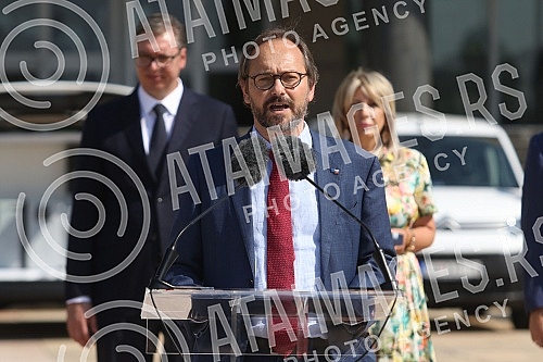 The President of the Republic of Serbia, Aleksandar Vucic, attended the handover of 26 specialized vehicles for the transport of vaccines and medical personnel procured with IPA 2020 funds through the EU Local Development Project (EU PRO PLUS), imple