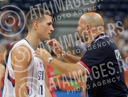 First day of FIBA Olympic Qualifying Tournament 2016 held in Kombank arena - Group A - Serbia vs Puerto Rico.Prvi dan Olimpijskog kvalifikacionog turnira za Olimpijske igre u Riu 2016 odrzan u Kombank areni - Group A - Srbija vs Puerto Rico.
