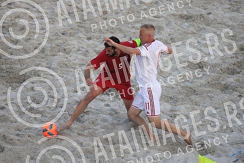 Euro Beach Soccer Cup 2016, quarter final game between Serbia and Hungary.
Utakmica cetvrtfinala Evropskog kupa u fudbalu na pesku izmedju Srbije i Madjarske. Euro Beach Soccer Cup 2016, quarter final game between Serbia and Hungary.
Utakmica cetvrtfinala Evropskog kupa u fudbalu na pesku izmedju Srbije i Madjarske.