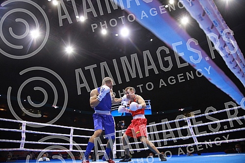 2021 Olympic Boxing World Championships - Stark Arena. Round 32, Light Middleweight (71kg), Saimonas Banys (Lithuanian) (RED) vs Aban Beqiri (Albania).
Svetsko prvenstvo u olimpijskom boksu 2021 - Stark arena. 2021 Olympic Boxing World Championships - Stark Arena. Round 32, Light Middleweight (71kg), Saimonas Banys (Lithuanian) (RED) vs Aban Beqiri (Albania).
Svetsko prvenstvo u olimpijskom boksu 2021 - Stark arena.