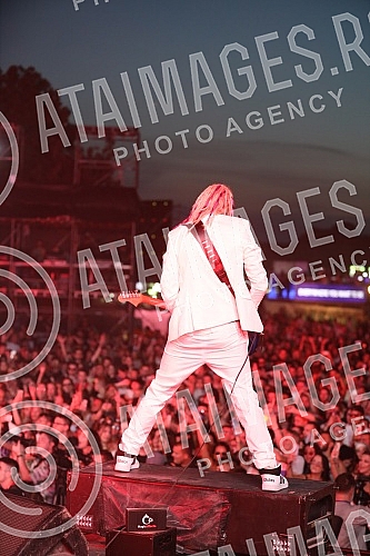 Performance of the singer Senidah on the first day of the EXIT festival 2021 on the Main stage.Nastup pevacice Senidah prvog dana EXIT festivala 2021. na Main stageu. 