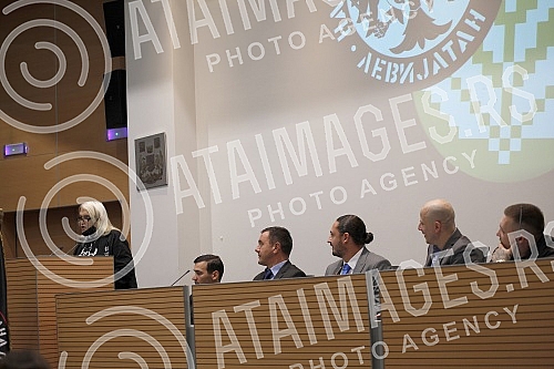 The election assembly of the Belgrade City Board of True Serbia and the Leviathan National Defense was held in the Stari Grad municipality building.U zgradi opstine Stari grad odrzana je izborna skupstina gradskog odbora Beograda Prave Srbije i Nac