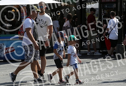 Tropical day in Belgrade.Tropski dan u Beogradu.