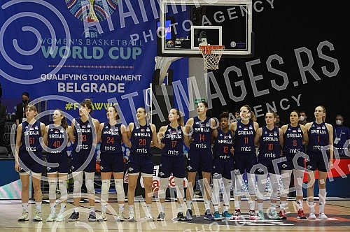 The first match of Group A in the FIBA Women's Basketball World Cup 2022 Qualifying Tournament between the national teams of Australia and Brazil was played in the Ranko Zeravica hall.Druga utakmica Grupe A na kvalifikacionom turniru za Svetsko prv