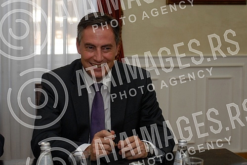 Ivica Dacic - Ministar spoljnih poslova razgovarao je sa izvestiocem Evropskog parlamenta za Srbiju Dejvidom Mekalisterom.