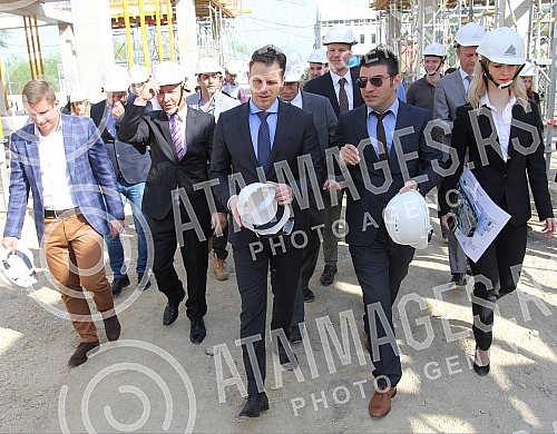 Visit to the construction of shopping center, 