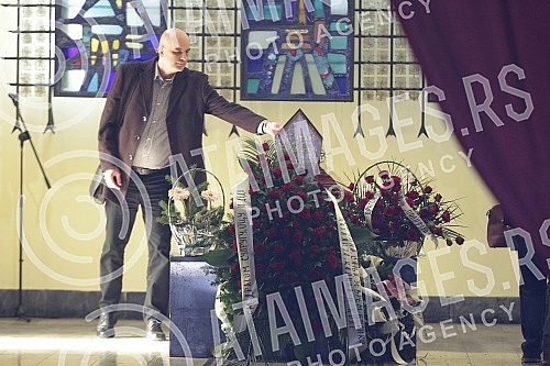 Funeral - cremation of actor Desimir Stanojevic held at the New Cemetery.Sahrana - kremacija glumca Desimira Stanojevica odrzana na Novom groblju.