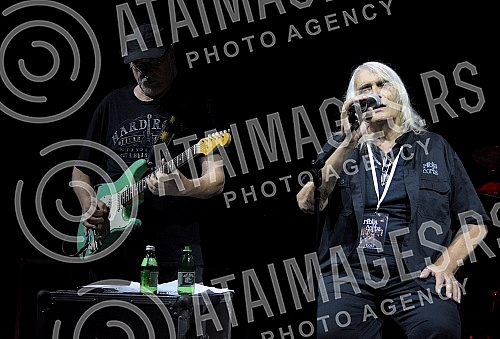 Concert of Riblja corba held on Summer stage in Nis (Niska fortress).Koncert Riblje corbe na niskoj tvrdjavi - Letnja bina.