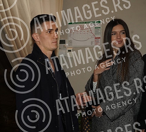 Singer Katarina Grujic and football player Marko Gobeljic became the parents of daughter Katja yesterday, and on that happy occasion, a celebration was held tonight at the Topciderac restaurant.