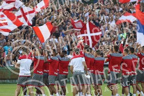 Training of FK Crvena Zvezda football players before qualifying for the Champions League and the match against FK Salzburg.Trening fudbalera FK Crvena zvezda pred utakmicu kvalifikacija za Ligu Sampiona i meca sa FK Salzburg.