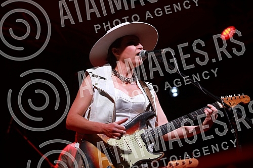 Famous blues guitarist and singer Ana Popovic performed with her band in Belgrade's Barutana, as part of a European tour promoting her latest album 