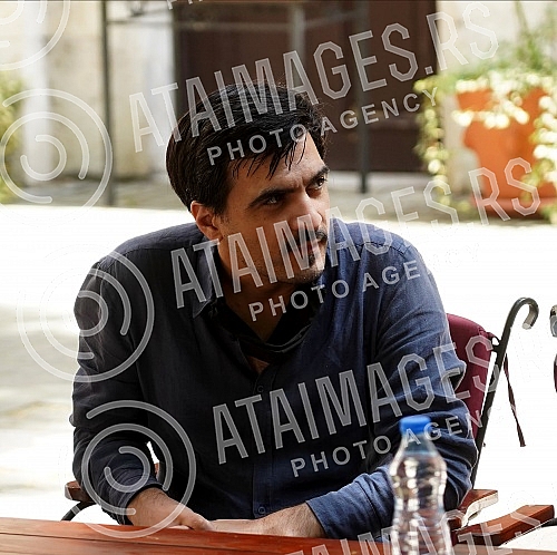 Press conference on the occasion of the opening of the summer theater stage THEATER (which will be located in the yard of the Captain Misina building - Rectorate of the University of Belgrade). Konferencija za medije povodom otvaranja letnje pozori