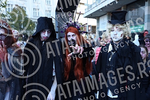 8. Belgrade Zombie Walk is an event organized as part of the 15th Festival of Serbian Fiction Film (October 29 - October 31, 2021), which takes place in the Hall of the Cultural Center.8. Beogradski zombie walk je manifestacija koja je organizovana