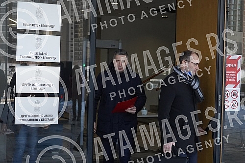 The president of the Serbian movement Dveri, Bosko Obradovic, held a press conference in front of the Second Basic Public Prosecutor's Office, on the occasion of filing criminal charges for theft in a referendum.
Predsednik Srpskog pokreta Dveri Bos The president of the Serbian movement Dveri, Bosko Obradovic, held a press conference in front of the Second Basic Public Prosecutor's Office, on the occasion of filing criminal charges for theft in a referendum.
Predsednik Srpskog pokreta Dveri Bos