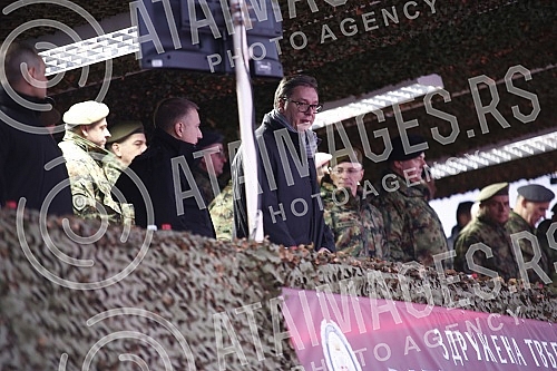 Joint tactical exercise with combat shooting 