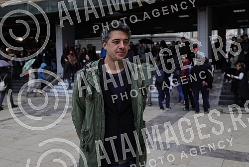 Students are not for sale - protest of students on the plateau near the Faculty of Philosophy.Studenti nisu na prodaju - protest studenata i studentkinja na platou kod Filozofskog fakulteta.