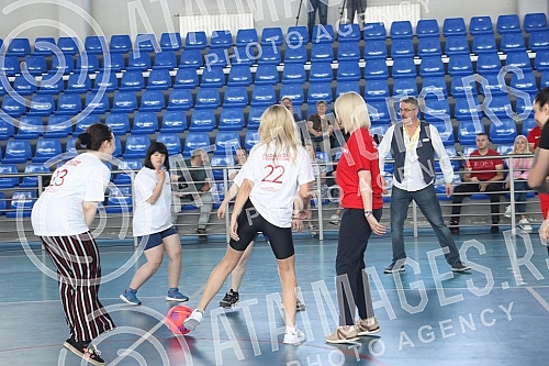 Girls with Down Syndrome and doctors from the UCC, with the support of singer Milica Pavlovic, played the game 