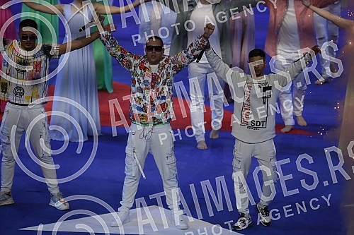The opening ceremony of the AIBA Men's Boxing Championship was held at the Stark Arena in Belgrade.Svecana ceremonija otvaranja AIBA Svetskog prvenstva u boksu za muskarce odrzana je u Stark Areni u Beogradu.  
