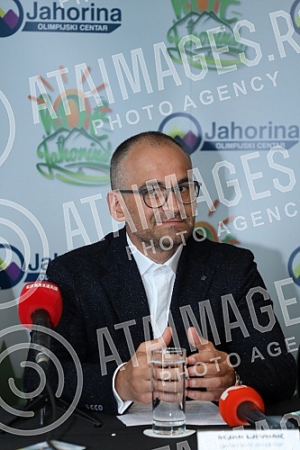 Press conference on the occasion of the Jahorina HOT Festival and the presentation of the summer offer of the Jahorina Olympic Center.Konferencija za medije povodom Jahorina HOT festivala i predstavljanja letnje ponude Olimpijskog centra Jahorina. 