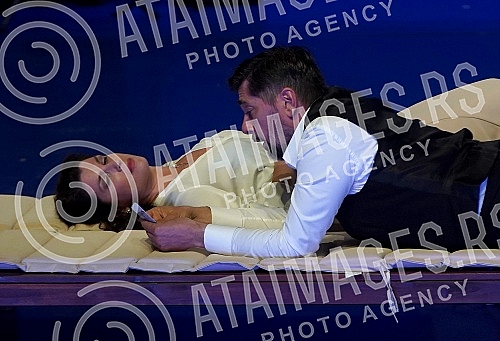 The premiere of the play The premiere of the play