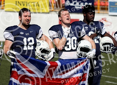 Final four Belgrade Europe Champions League odrzan na stadionu Vozdovcz (TC Stadion) u Beograd. Prva polufinalna utakmica izmedju SBB Vukovi (Belgrade/Serbia) i London Blitz (Great Britain).