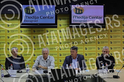 A press conference of the People's Movement of Serbs from Kosovo and Metohija Otadzbina was held at the Media Center on the occasion of the elections in Serbia on April 3.U Medija centru je odrzana konferencija za novinare Narodnog pokreta Srba sa 