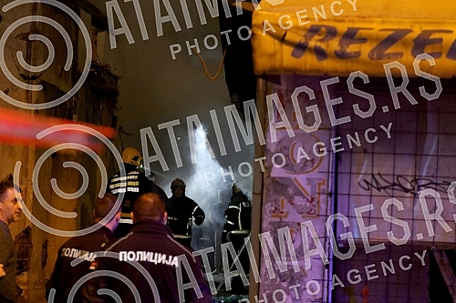 Fire on Savska Street.Pozar u Savskoj ulici.