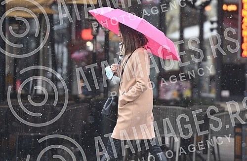 The first snow this season in Novi Sad.Prvi sneg u ovoj sezoni u Novom Sadu.