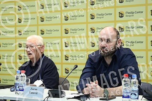 Press conference of the Demostat Research and Publishing Center.Konferencija za medije Istrazivacko izdavackog centra Demostat.