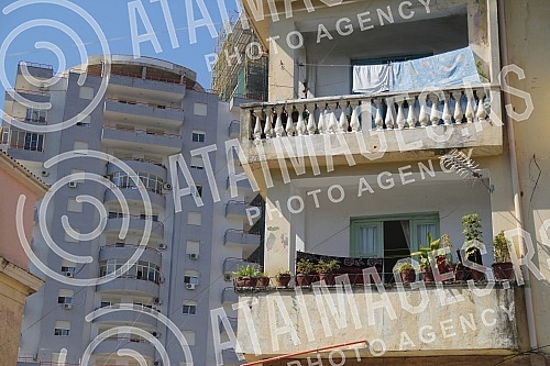 Durees - town and port on the Adriatic coast.  Drac - grad i luka na obali Jadranskog mora. P