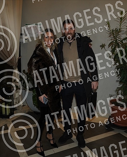 Singer Katarina Grujic and football player Marko Gobeljic became the parents of daughter Katja yesterday, and on that happy occasion, a celebration was held tonight at the Topciderac restaurant.