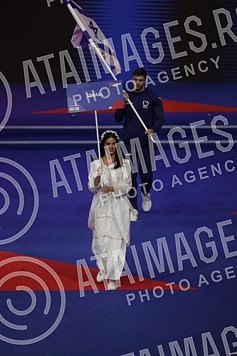 The opening ceremony of the AIBA Men's Boxing Championship was held at the Stark Arena in Belgrade.Svecana ceremonija otvaranja AIBA Svetskog prvenstva u boksu za muskarce odrzana je u Stark Areni u Beogradu.  