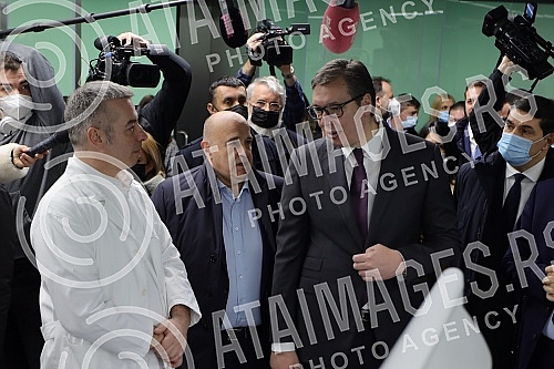 The President of the Republic of Serbia, Aleksandar Vucic, attended the opening of the new Clinical Center of Serbia after the completion of the first phase of works.Predsednik Republike Srbije Aleksandar Vucic prisustvovao je otvaranju novog Klini