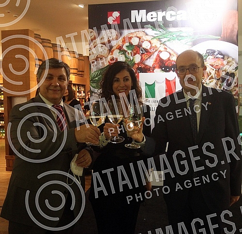 Promotional event of the VI Week of Italian Cuisine in the World (November 22 - 28) with special prices and promotion of Italian products in the Mercator hypermarket.Promotivni dogadja VI Nedelje italijanske kuhinje u svetu (22 - 28. novembar) sa s