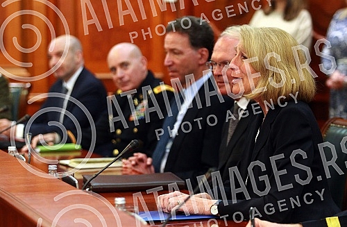 The Prime Minister of the Republic of Serbia, Ana Brnabic, met with the Assistant Secretary of State for European and Asian Affairs, Karen Donfried, in the building of the Government of Serbia.
Predsednica Vlade Republike Srbije Ana Brnabic sastala The Prime Minister of the Republic of Serbia, Ana Brnabic, met with the Assistant Secretary of State for European and Asian Affairs, Karen Donfried, in the building of the Government of Serbia.
Predsednica Vlade Republike Srbije Ana Brnabic sastala
